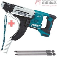 Makita Akku-Magazinschrauber 18V DFR550Z DFR550 + 2X Bits Solo