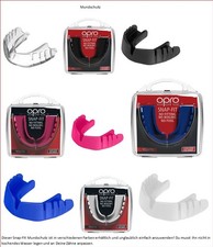 Opro Snap-Fit Mouthguard 790009 Mundschutz Hockey Kampfsport ,ohne erhitzen, NEU