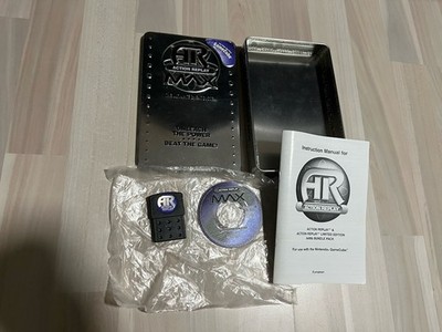Action Replay Max AR Nintendo Gamecube Cheat Codes Steelbox + CD -& Memory Card