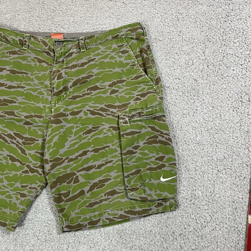 Nike Cargo Shorts Herren 36 Camouflage Grün Miltary Tactical Wandern Outdoor Utility - Bild 2 von 12