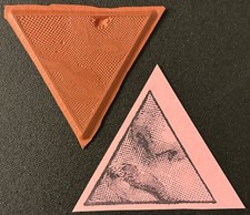 Rubber Stamp Nose Mouth Face Fragmented Unmounted