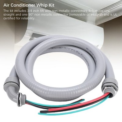 3/4 6ft Power Whip For Mini Split AC Flexible Conduit Wire