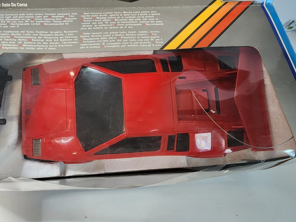 VTG RADCON 1:14 Lamborghini Countach 5000 RC Radio Controlled - read description - Bild 4 von 4