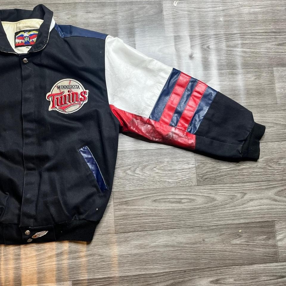 Vtg 90s MLB Minnesota Twins Jeff Hamilton JH Designs Bomber