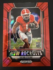 Trevor Etienne #24 Prizm Draft Picks Red Ice Football 2025 Georgia Bulldogs RC