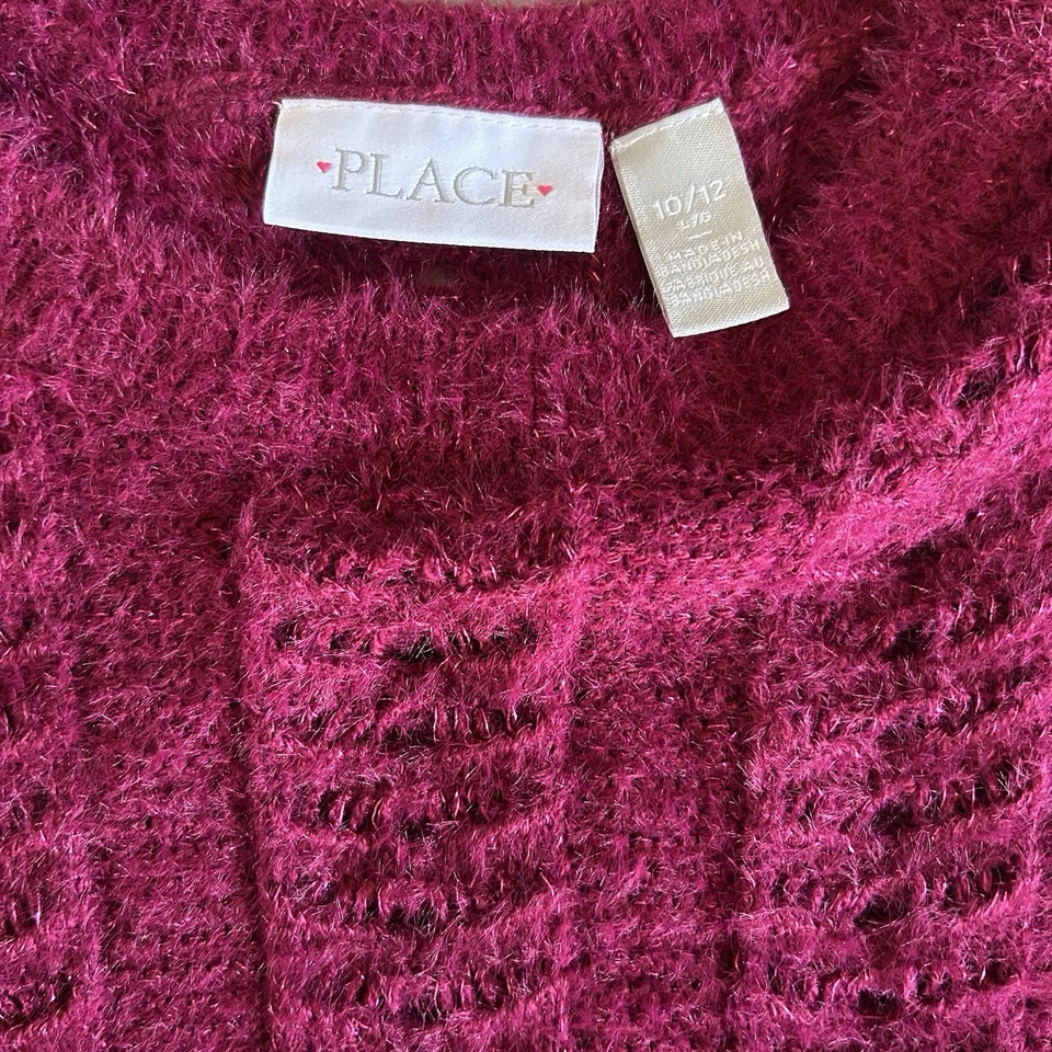 Suéter Elegante para Niños Niñas Talla 10/12 Elastizado Suave Abierto Crochet Look Foto 3 de 4