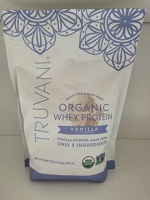 Truvani Organic whey protein powder | Vanilla | 20 g of whey protein
