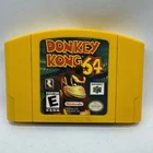Donkey Kong 64 Nintendo 64 N64 1999 Tested Working Authentic Game Cartridge