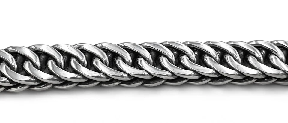 BESA Argento Bracciale 925er " Arthur " 15mm Larghezza Buddha Catena Vichinghi - Immagine 3 di 4