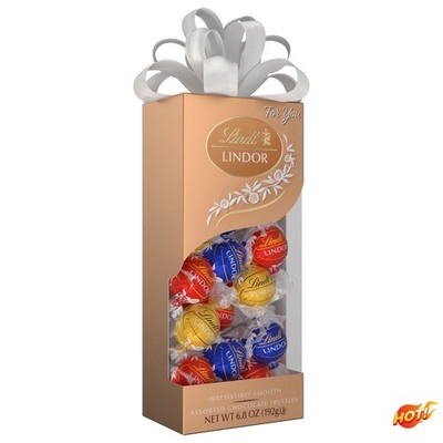 Lindt Assorted Chocolate Candy Truffles For You Gift Box - 6.8oz