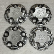 Set Of 4 Genuine Dodge Ram Truck 1500 Chrome 2003 - 2014 Center Caps 52106536ac Set Of 4 Genuine Dodge Ram Truck 1500 Chrome 2003 - 2014 Center Caps 52106536ac