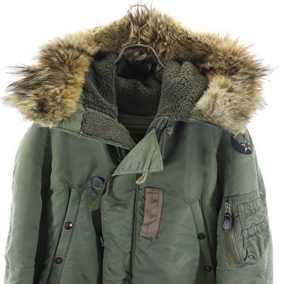 Buzz Rickson's N-3B Flight Jacket Khaki Nylon Size M from JAPAN | eBay