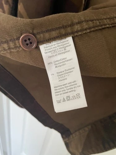 Wallace & Barnes Men's Camo Corduroy Chore Shirt Jacket Medium Camouflage image 3
