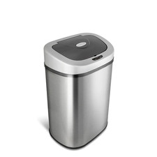 NINESTARS 21.1 Gal Motion Sensor Trash Can Stainless Steel Touchless Kitchen XL