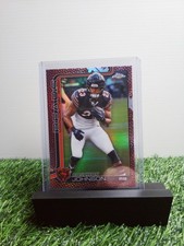 2025 Topps chrome leather refractor Roschon Johnson #55 Chicago Bears 