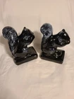 Vintage Van Briggle Art Pottery Squirrel Bookends