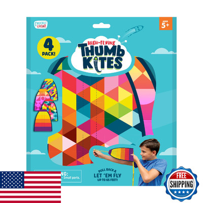 Chuckle & Roar Thumb Kites - Launch with Your Thumb - Durable Rubber Toy - Ages