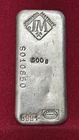 Johnson matthey 500 Gram 999 Vintage Silver Poured Bar,