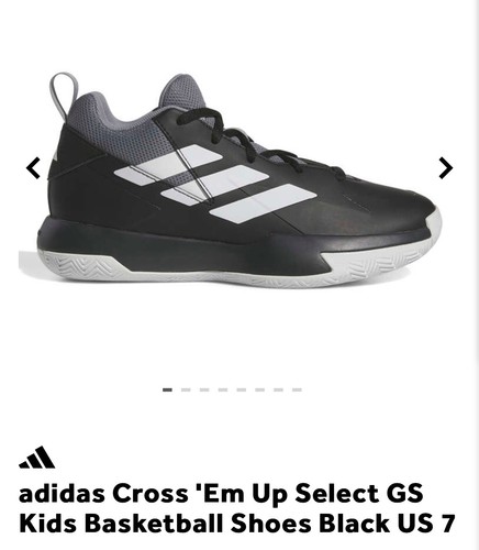 ADIDAS CROSS EM UP SELECT GS BASKETBALL Shoe SIZE US 6