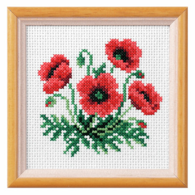Orchidea Cross Stitch Kit: Poppy