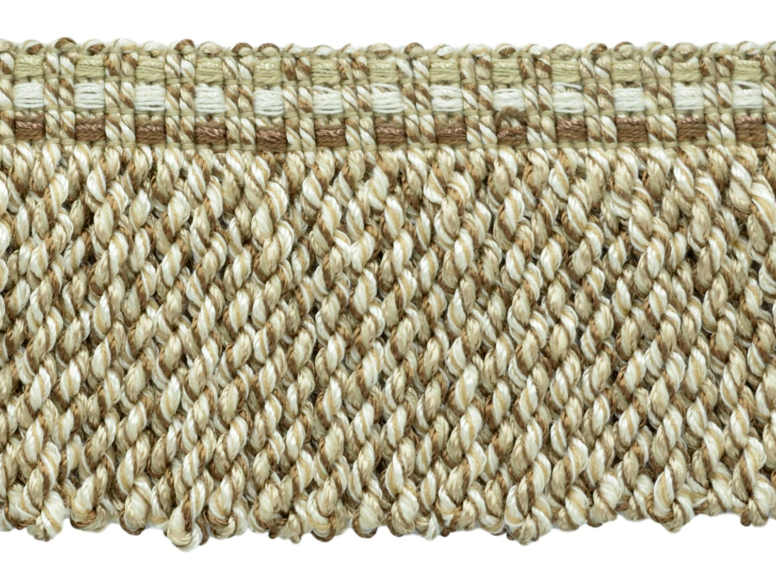 Bullion Fringe Trim, Style# BFV3, Color# VNT1 - Birch Brown [18 Yards]