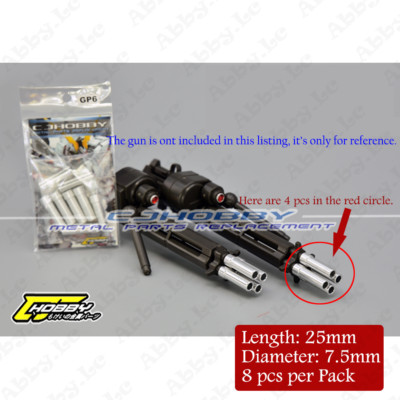 for PG 1/60 RX-0 Unicorn 02 Banshee Beam Gatling Gun 8x Metal Detail Muzzle Part