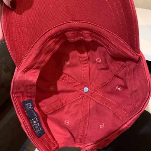 Polo Ralph Lauren Hat Strapback Youth Size 8-20 Red Blue Pony Twill Golf Cap - Picture 6 of 7