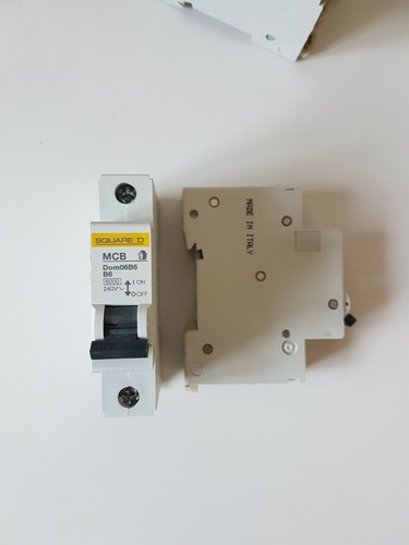 Square D Type B Domae MCB Single Pole Circuit Breaker DOM 6A 10A 16A 20A 32A 40A - Picture 4 of 7