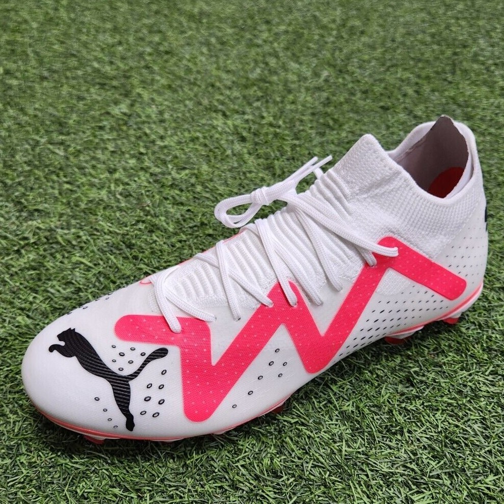 Puma Future Match Fg Men's Soccer Shoes White-Black-Fire Orchid | eBay