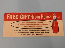 Heinz Ketchup "$100,000 Contest" Free Gift Voucher w/ Recipes Promo Ad Ephemera