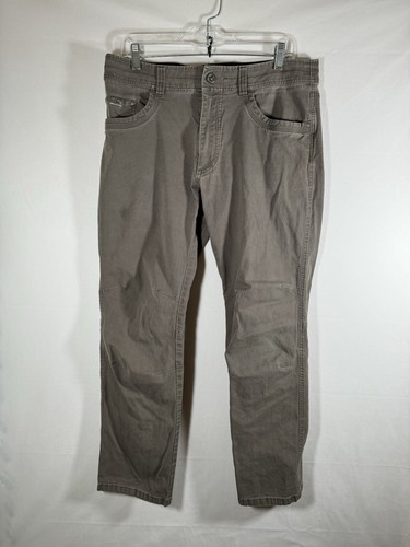 KUHL Men's Kanvus Jean Pants Brown Outdoor Casual (34 X 32)