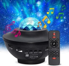 Ocean Galaxy Light Projector with Bluetooth Speaker - LED Galaxy Room Light