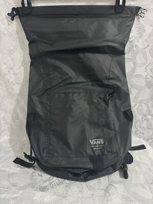 VANS OFF THE WALL ROLLTOP BACKPACK BLACK CROSSBODY BAG TOTE