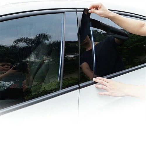 For Jeep Cherokee KL 2014+ 6Pcs Black Pillar Posts Door Sticker Window Trim Set - Picture 13 of 14