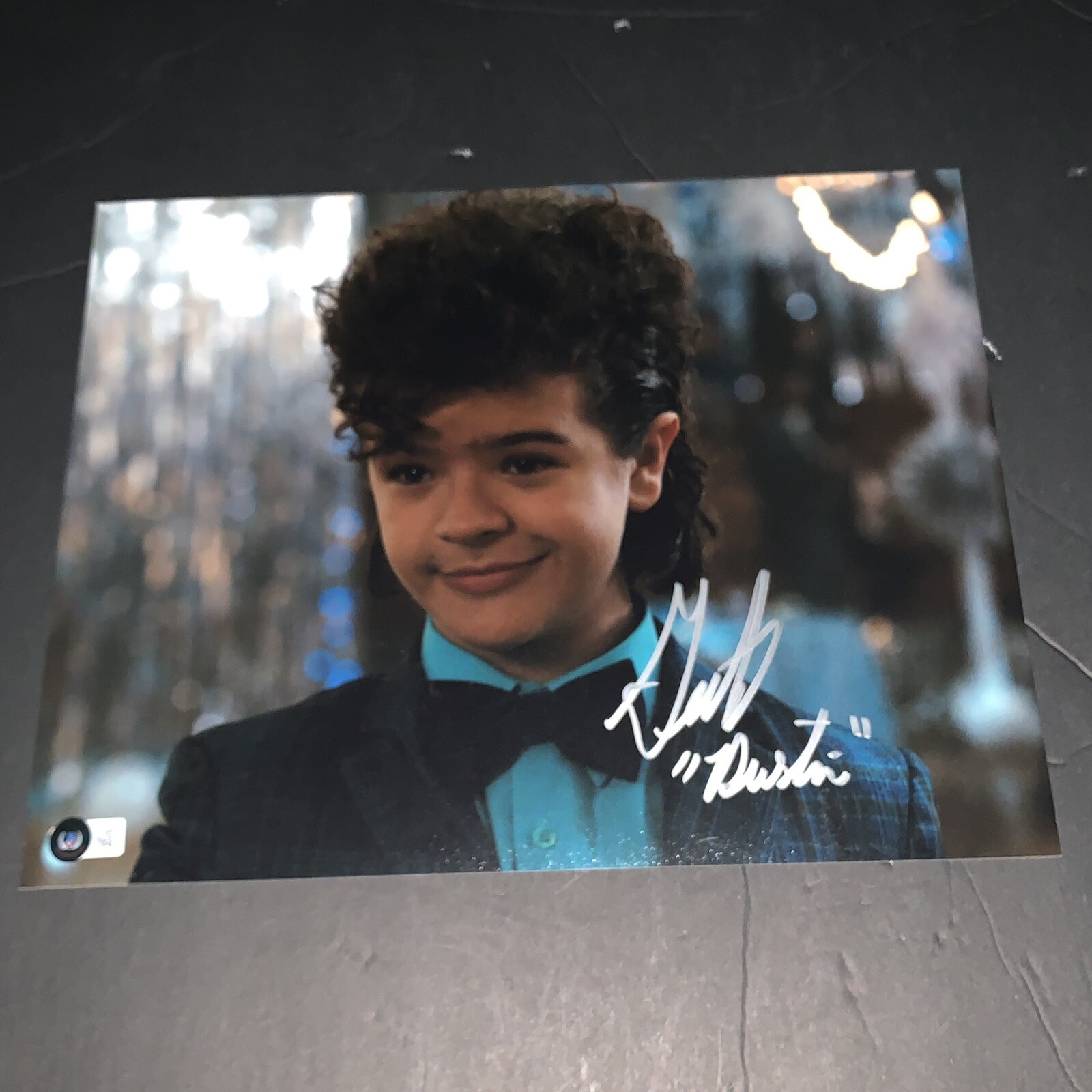 Gaten Matarazzo Signed Stranger Things Dustin 11x14 Photo Beckett B 