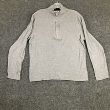 Michael Kors Mens Gray Long Sleeve Quarter Zip Size Medium