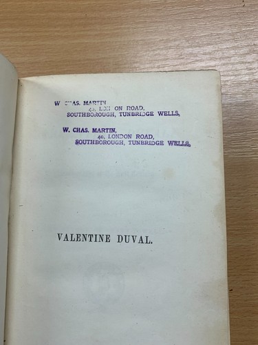 *RARE* 1860 1ST EDITION "VALENTINE DUVAL" HISTORICAL FICTION ANTIQUE BOOK (P3) - Picture 4 of 16