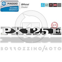 Originale Piaggio Vespa PX 125 E Typenschild Schriftzug PI 194717