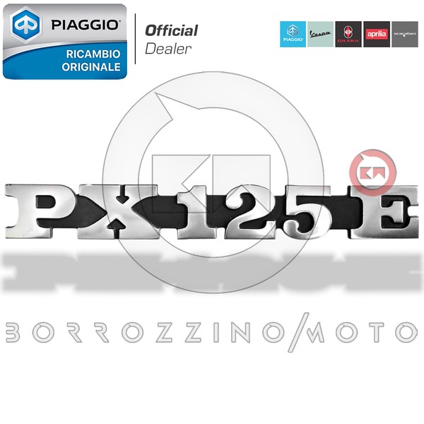 Originale Piaggio Vespa PX 125 E Typenschild Schriftzug PI 194717-image