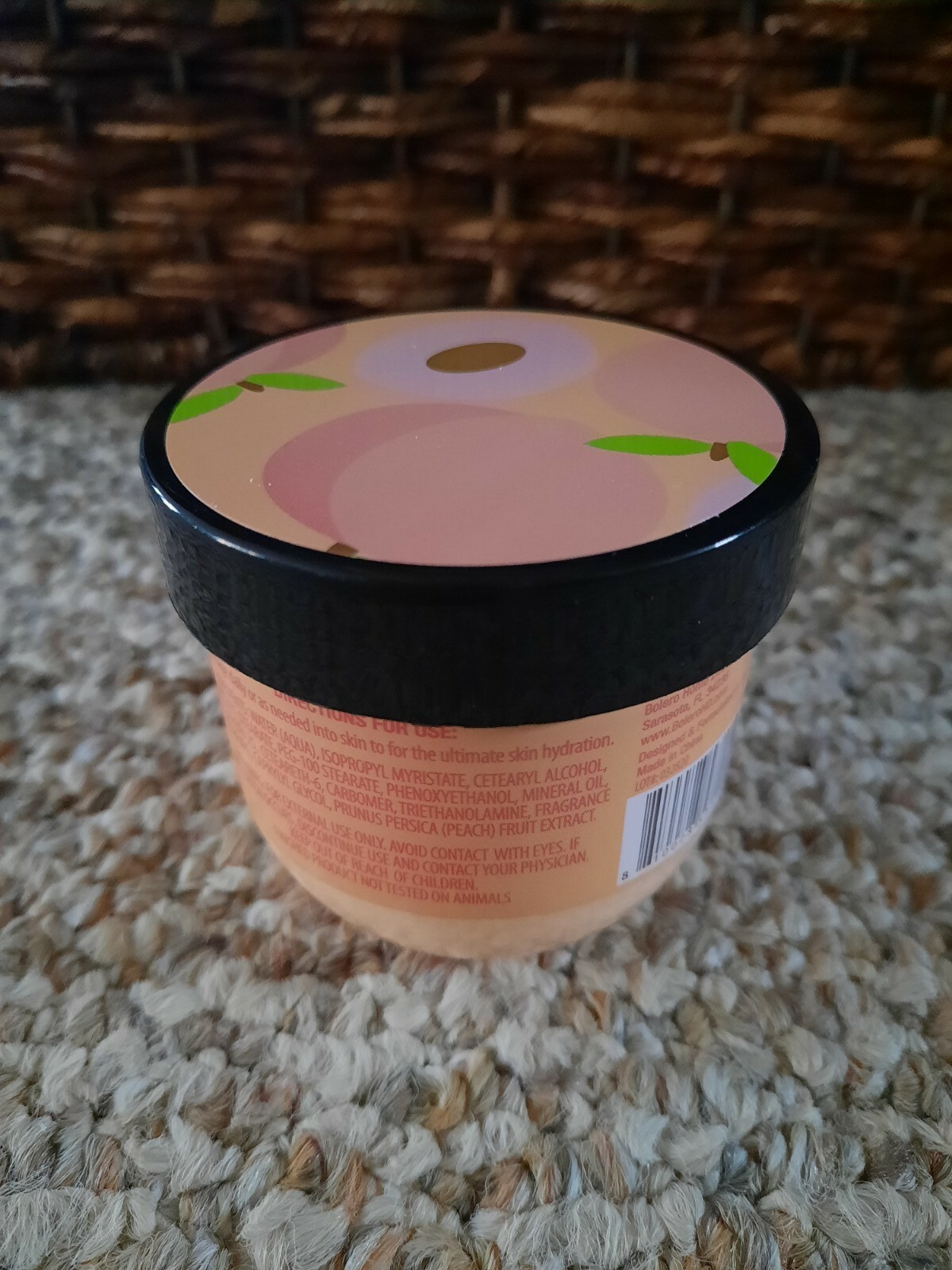 Bolero Body Yogurt After Shower Cream Just Peachy 5 oz 147.8 ml Brand