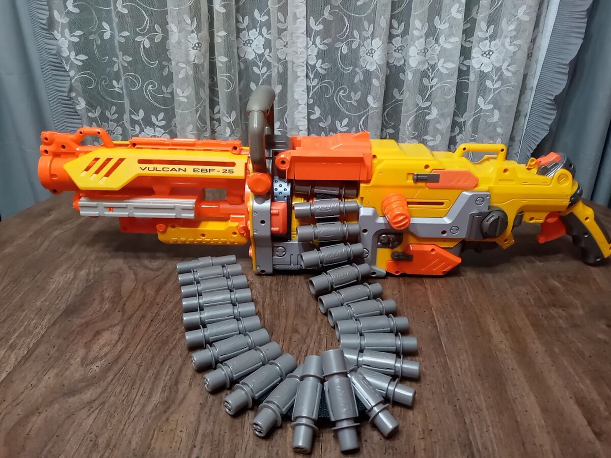 NERF Vulcan EBF-25 Blaster N-Strike Dart Machine Gun w/Ammo NERF Vulcan EBF-25 Blaster N-Strike Dart Machine Gun w/Ammo
