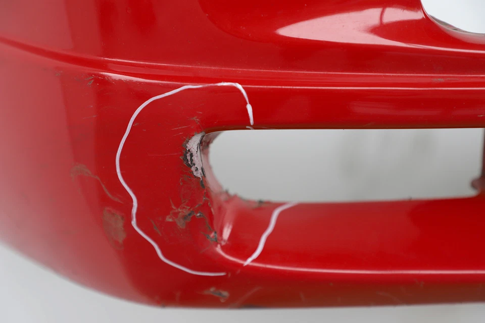Nissan 240SX 97-98 Front, Bumper Face Cover, Red F2022-81F25, OEM, 1997, 1998 - Image 2 of 4