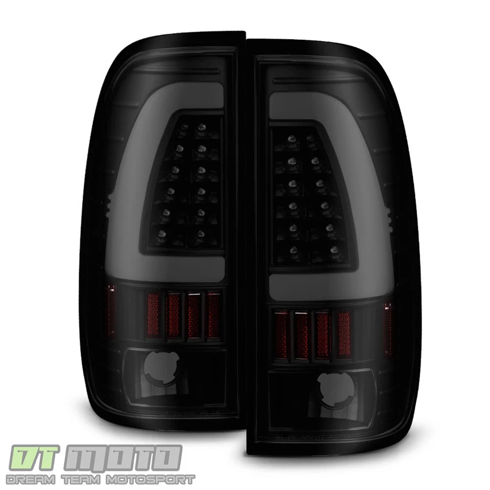 Lâmpadas de freio de tubo de LED preto fumaça 1997-2003 Ford F150 99-07 F250 F350 - Imagem 3 de 4