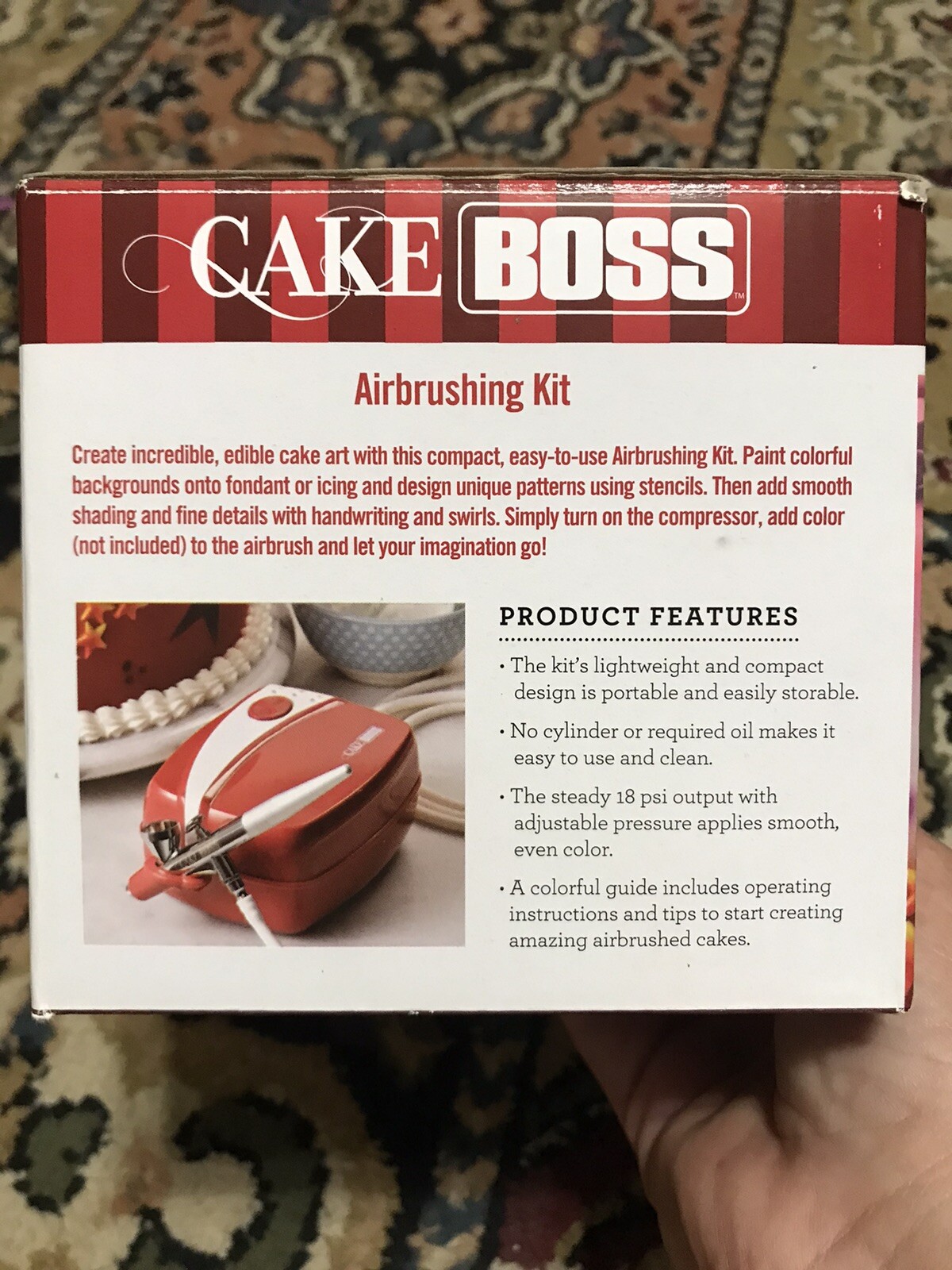 Cake Boss Airbrushing Cake Decorating Kit With Compressor eBay