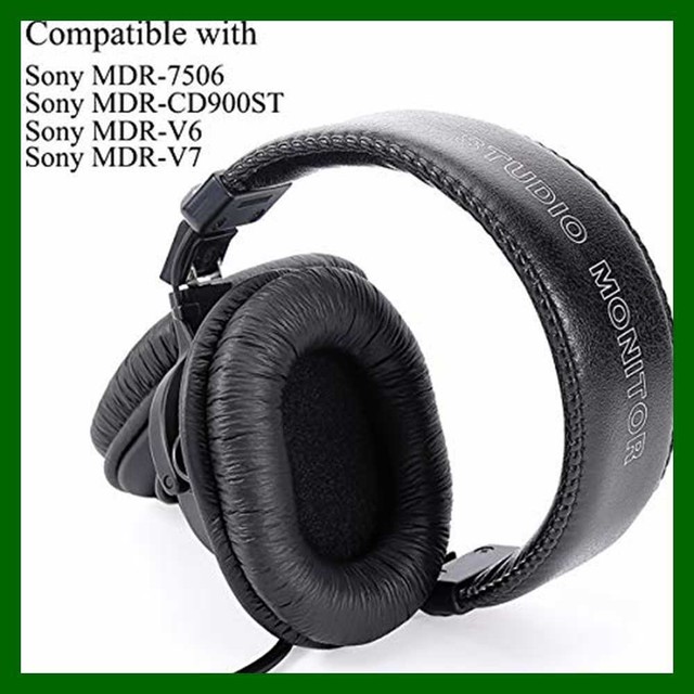 Original Genuine Replacement Ear Pads For Sony MDR 7506 Wrinkled