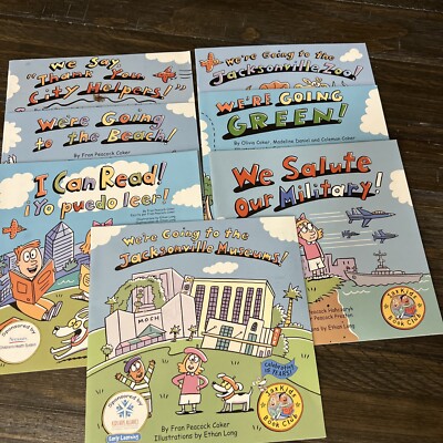 Lot of 7 Kids PaperbacksBooks From the Jax Kids Book Club-Snack Recipe & Song