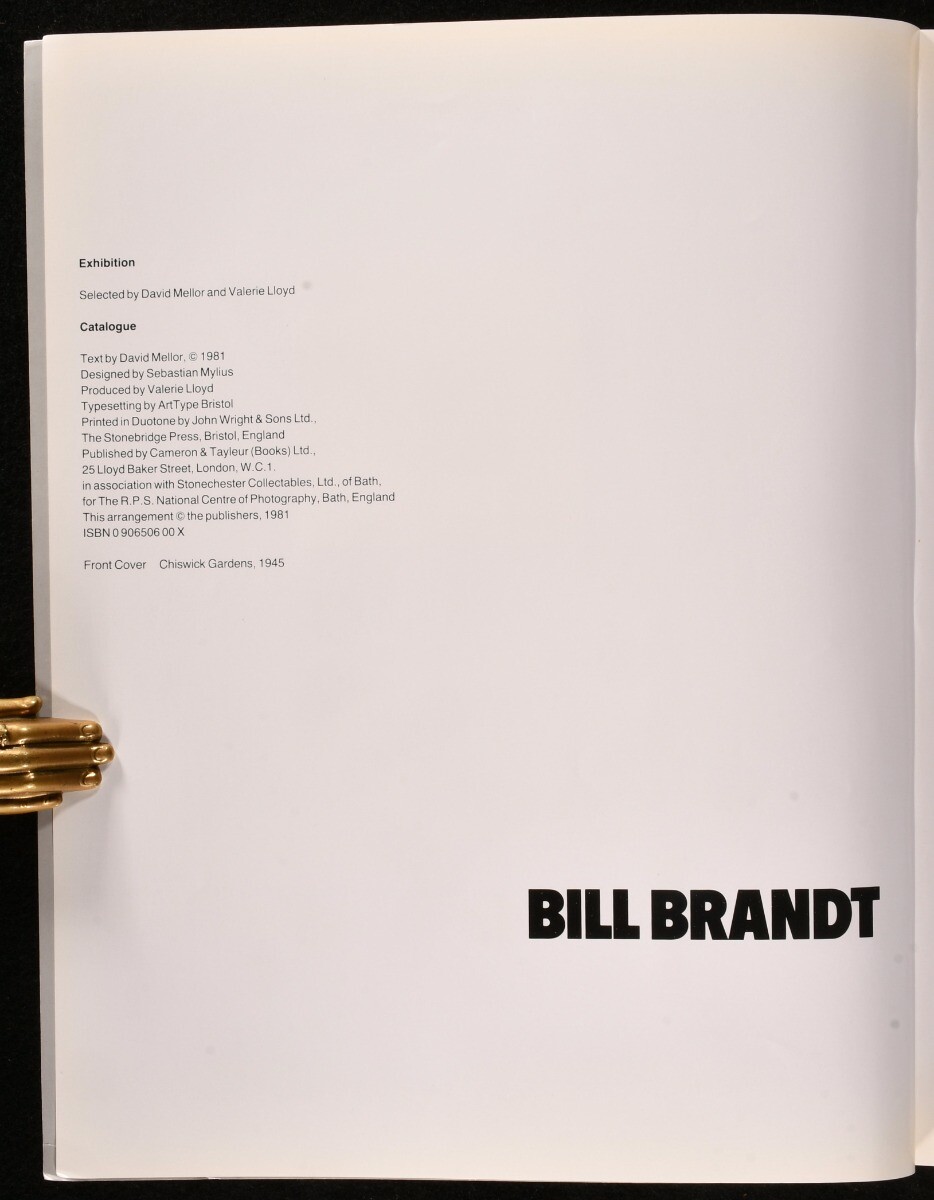 1981 Bill Brandt A Retrospective Exhibition Signed Photography | eBay