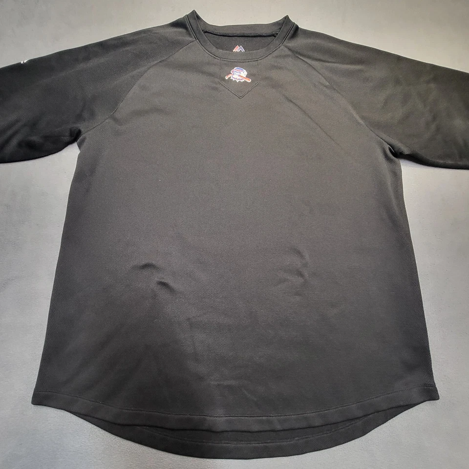 Camisa Motor City Hit Dogs Para Hombres L Negra Manga Larga Ropa Activa Béisbol Detroit Foto 2 de 4