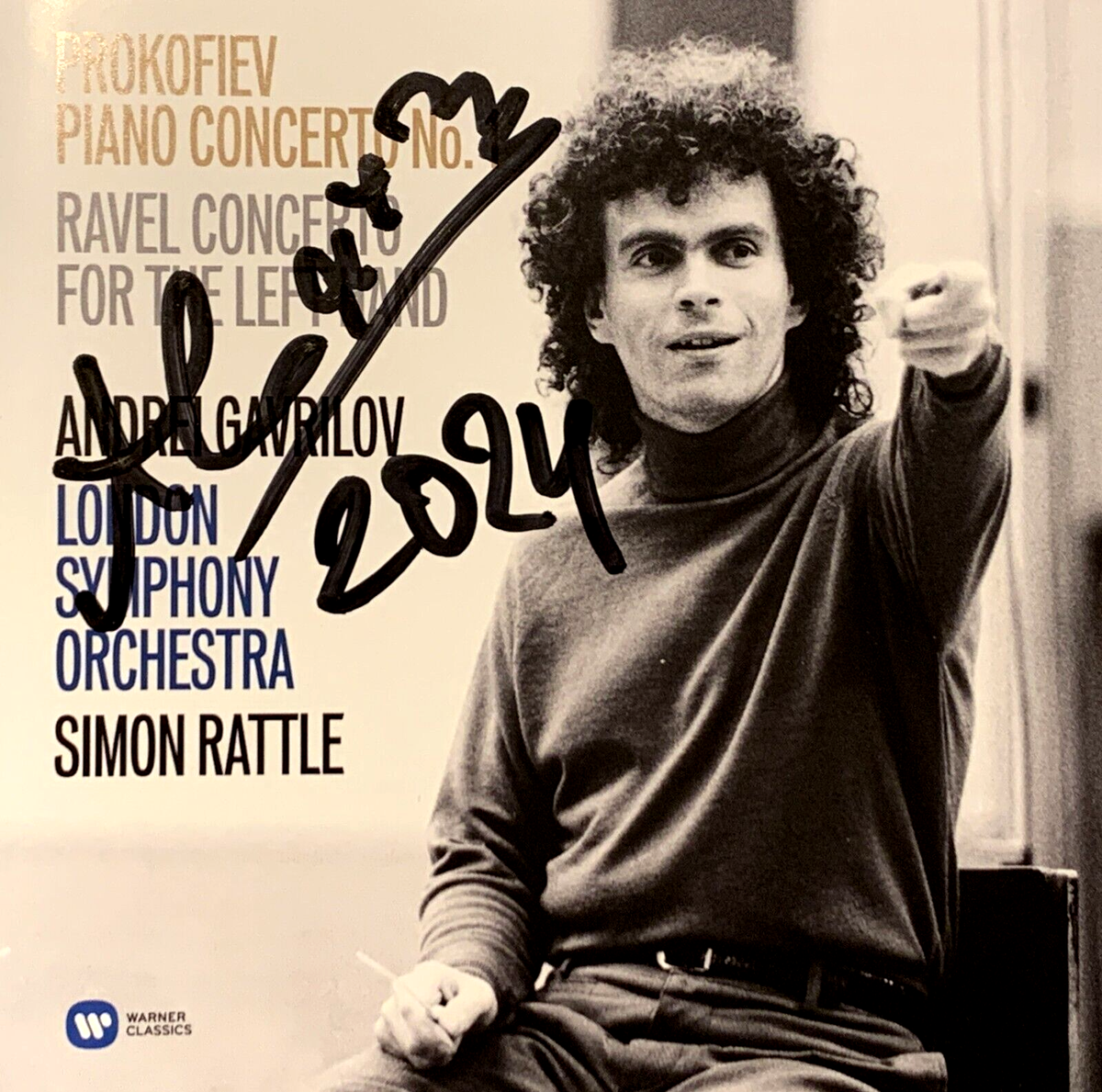 Signed by ANDREI GAVRILOV Prokofiev Ravel Piano Concertos Warner