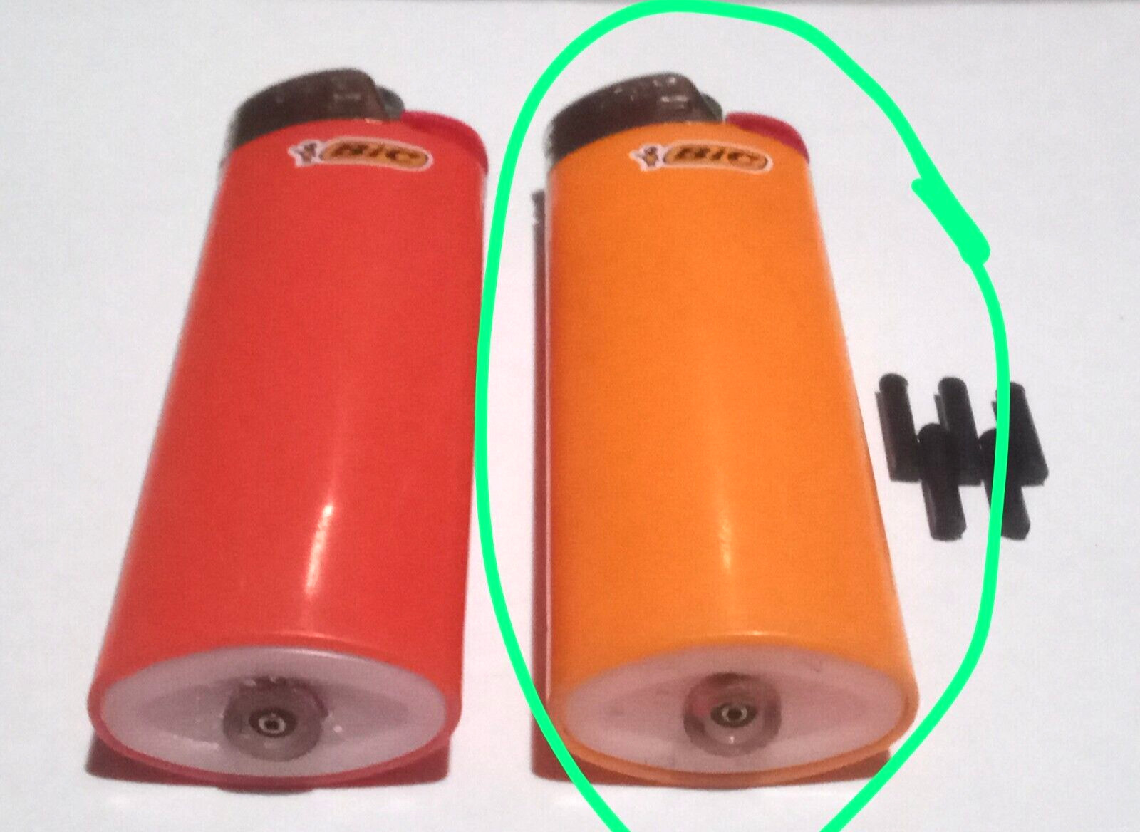 Refillable Bic Lighters - Orange -
